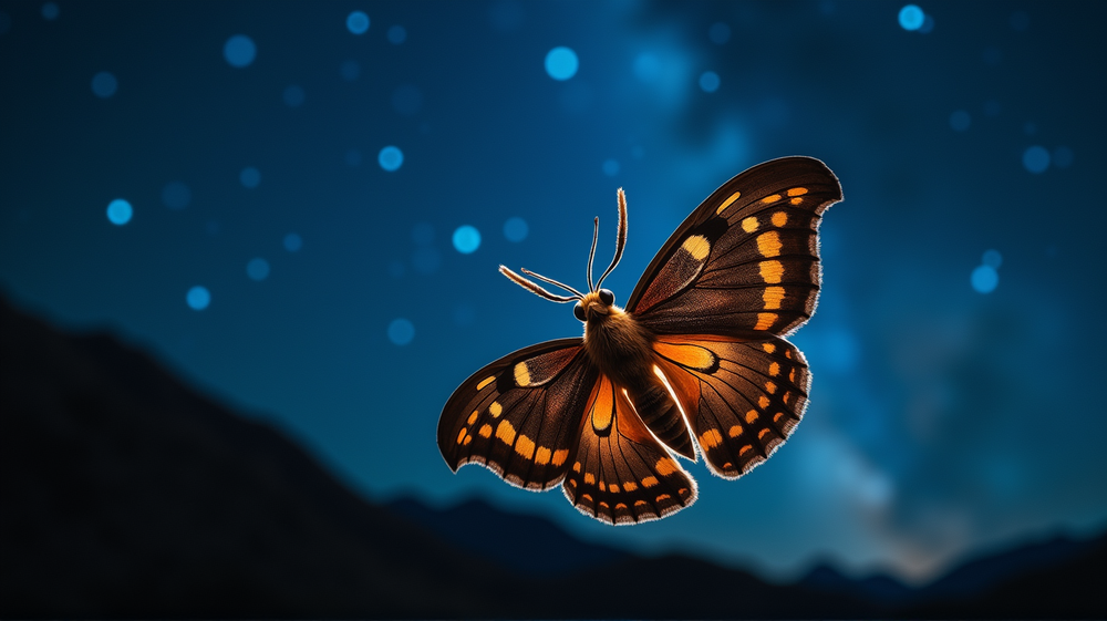 Falene che Guardano le Stelle: Il Meraviglioso Viaggio Celestiale della Natura