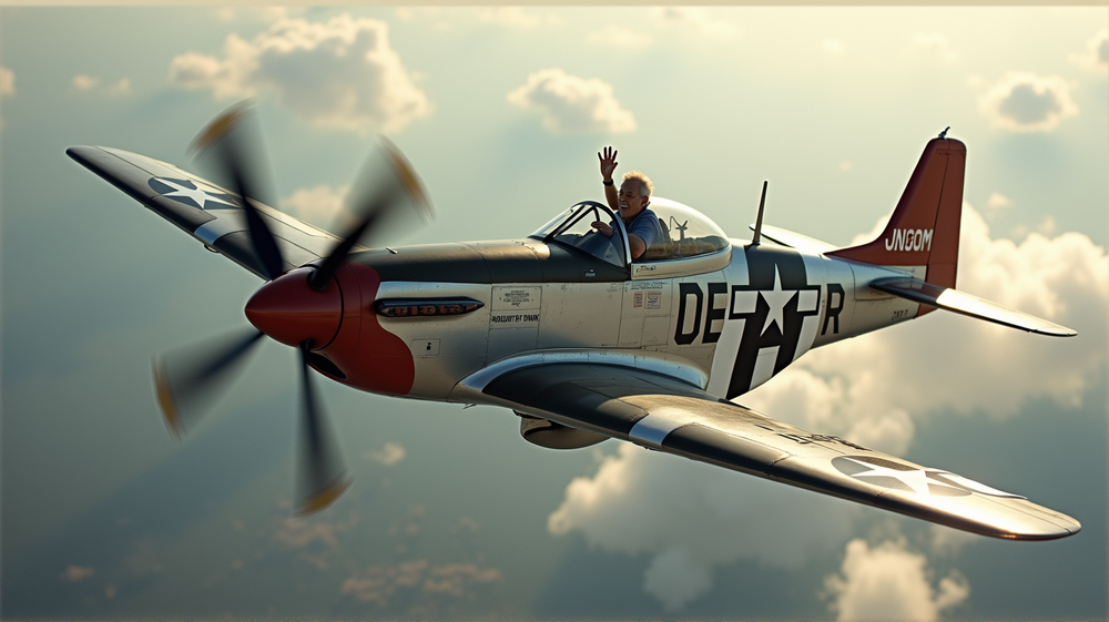 Volare a 100 anni: il ritorno nostalgico nei cieli di un pilota della WWII