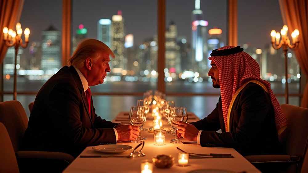 A Porte Chiuse: Cena Segreta tra Trump e il PM del Qatar nel Mezzo del Tumulto del Medio Oriente