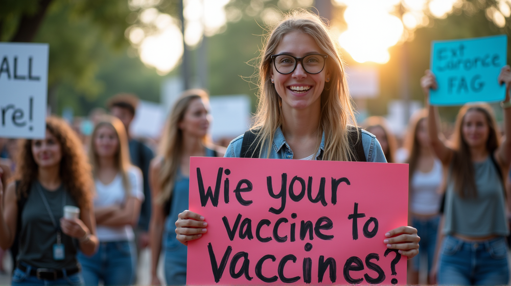 Studenti di Medicina UF in Marcia Contro l'Abrogazione dei Mandati sui Vaccini in Florida