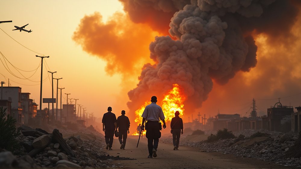 Devastazione a Gaza: L'intensa Offensiva Israeliana Forza un Esodo di Massa