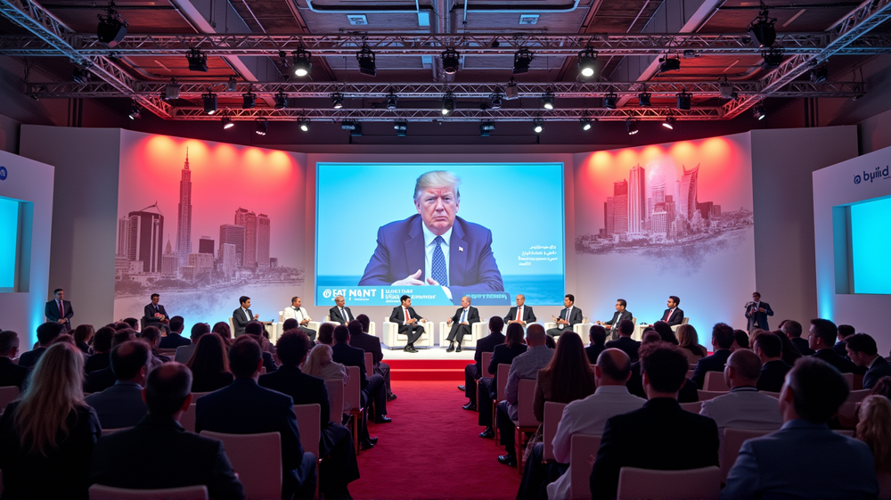 Trump Lancia l'Allarme sull'Accordo Netflix-Warner Durante il Forum Finanziario del Medio Oriente