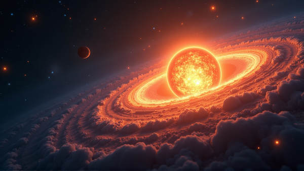 Il Sussurro di una Stella: La Nascita di un Nuovo Sistema Planetario