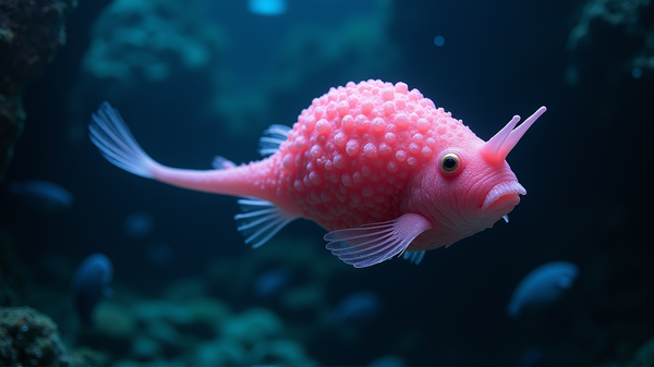 Incontra lo Strano Pesce Lumaca Rosa con Protuberanze dalle Profondità dell'Oceano!