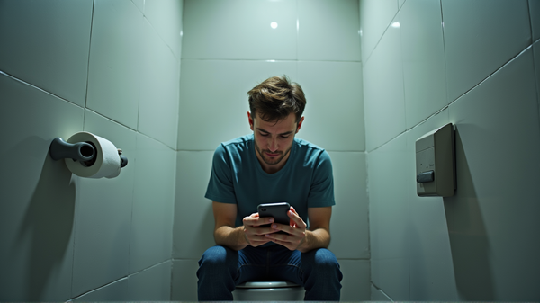 La Sconvolgente Verità: L'Abitudine di Usare il Telefono in Bagno Potrebbe Nuocere alla tua Salute!