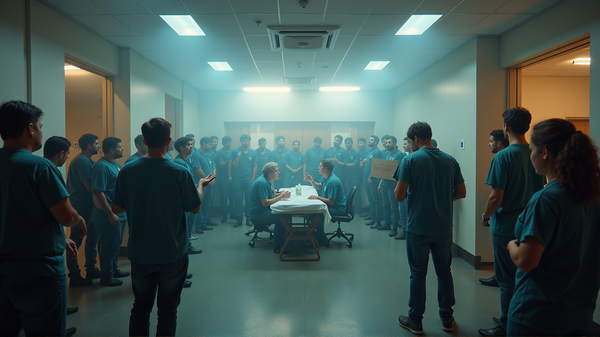 I Manifestanti Invadono Atrium Health: Rivendicano Diritti Abitativi e Sindacali